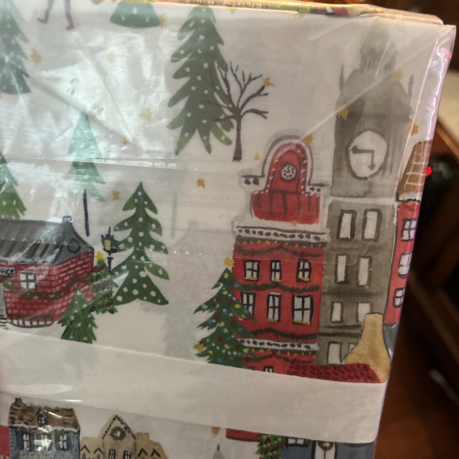 pottery barn Holiday 12 Days Christmas City Country gift party Pillowcase SET 2y