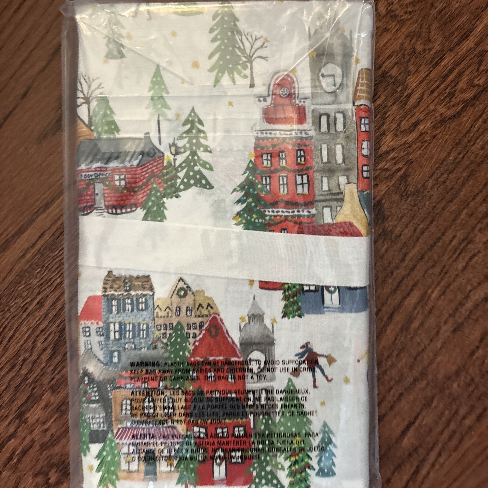 pottery barn Holiday 12 Days Christmas City Country gift party Pillowcase SET 2y