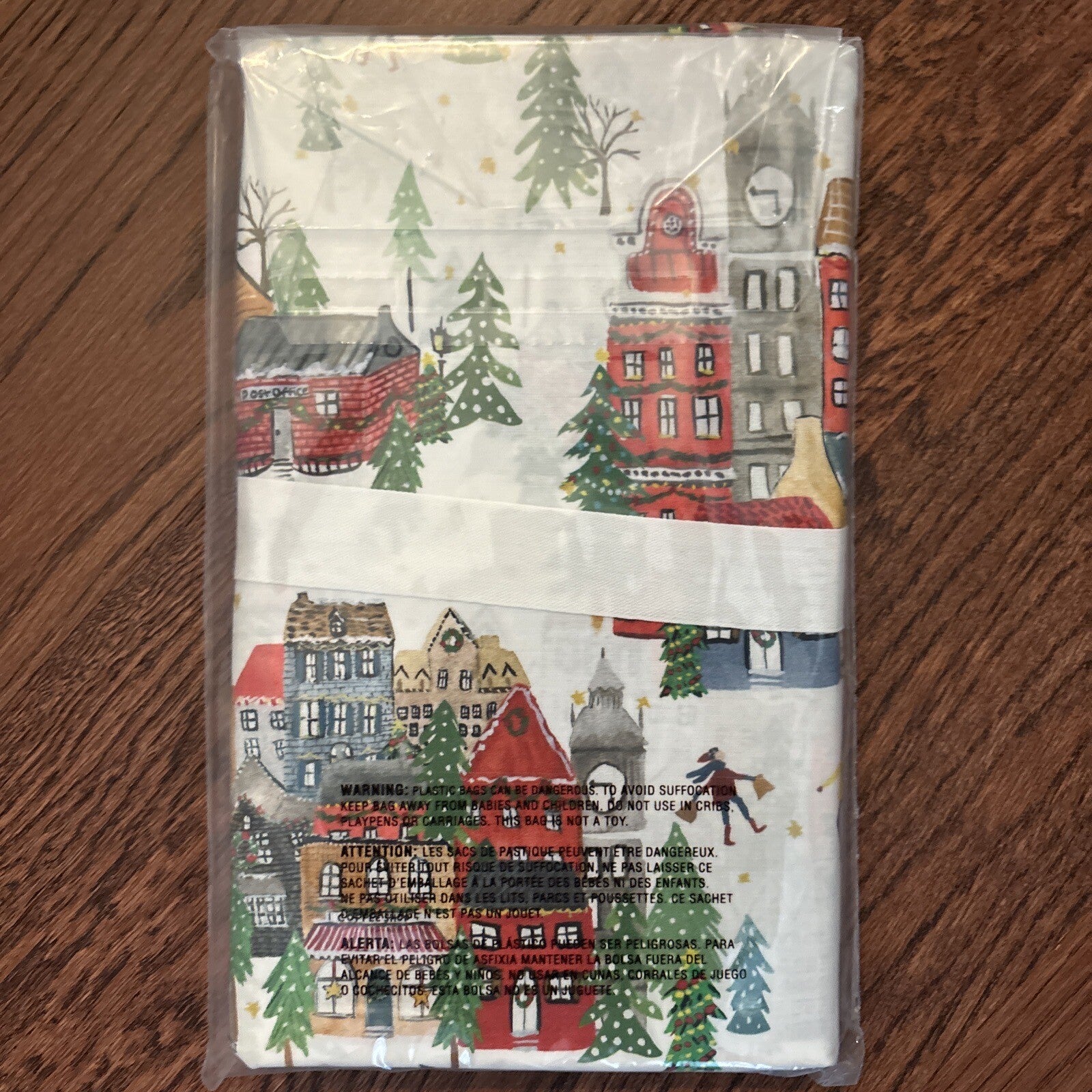 pottery barn Holiday 12 Days Christmas City Country gift party Pillowcase SET 2y