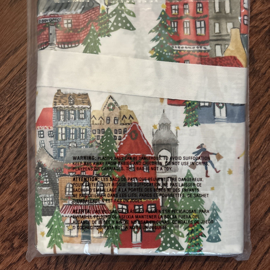 pottery barn Holiday 12 Days Christmas City Country gift party Pillowcase SET 2y