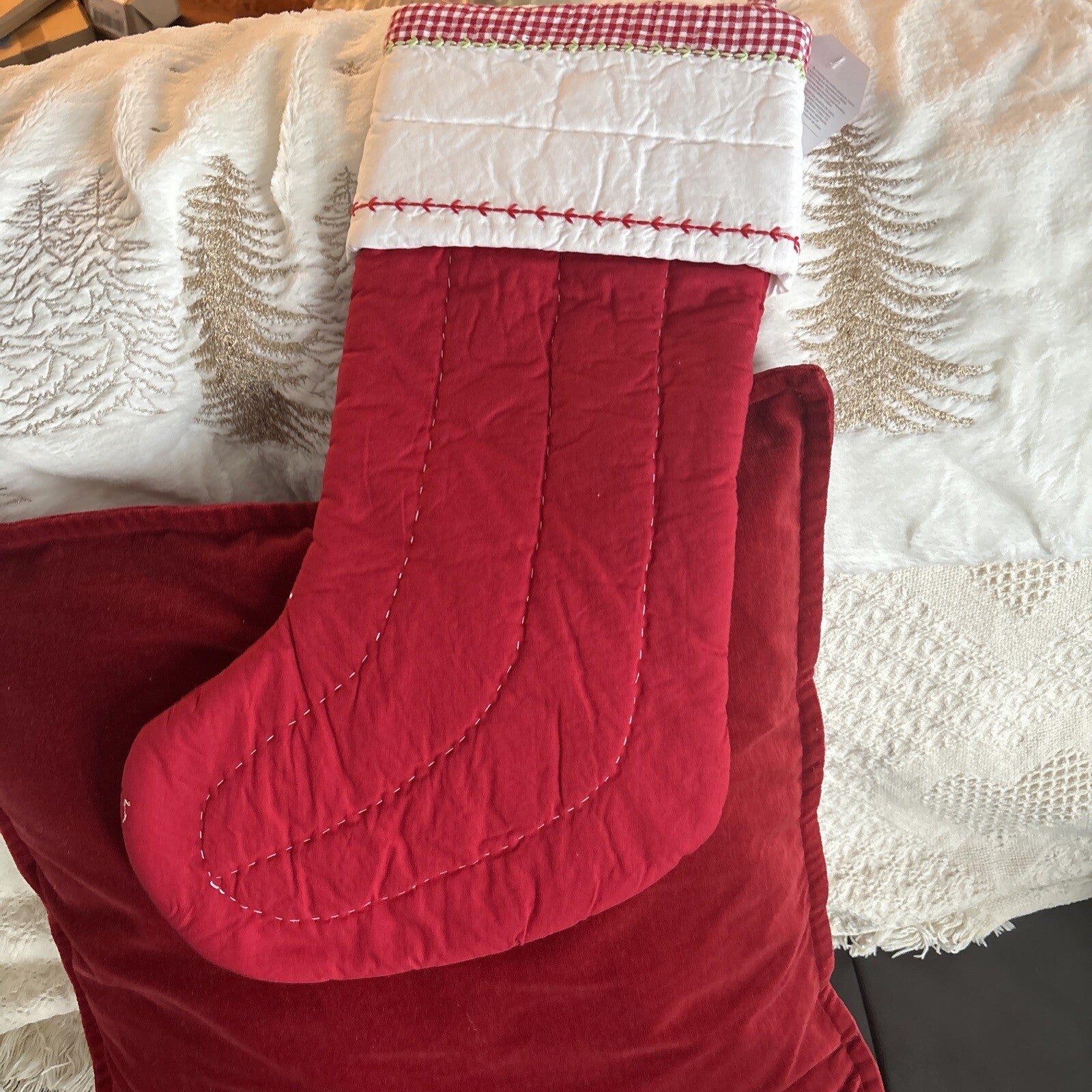 Disney Holiday Pottery Barn Christmas stocking Snowman gift party school kid `