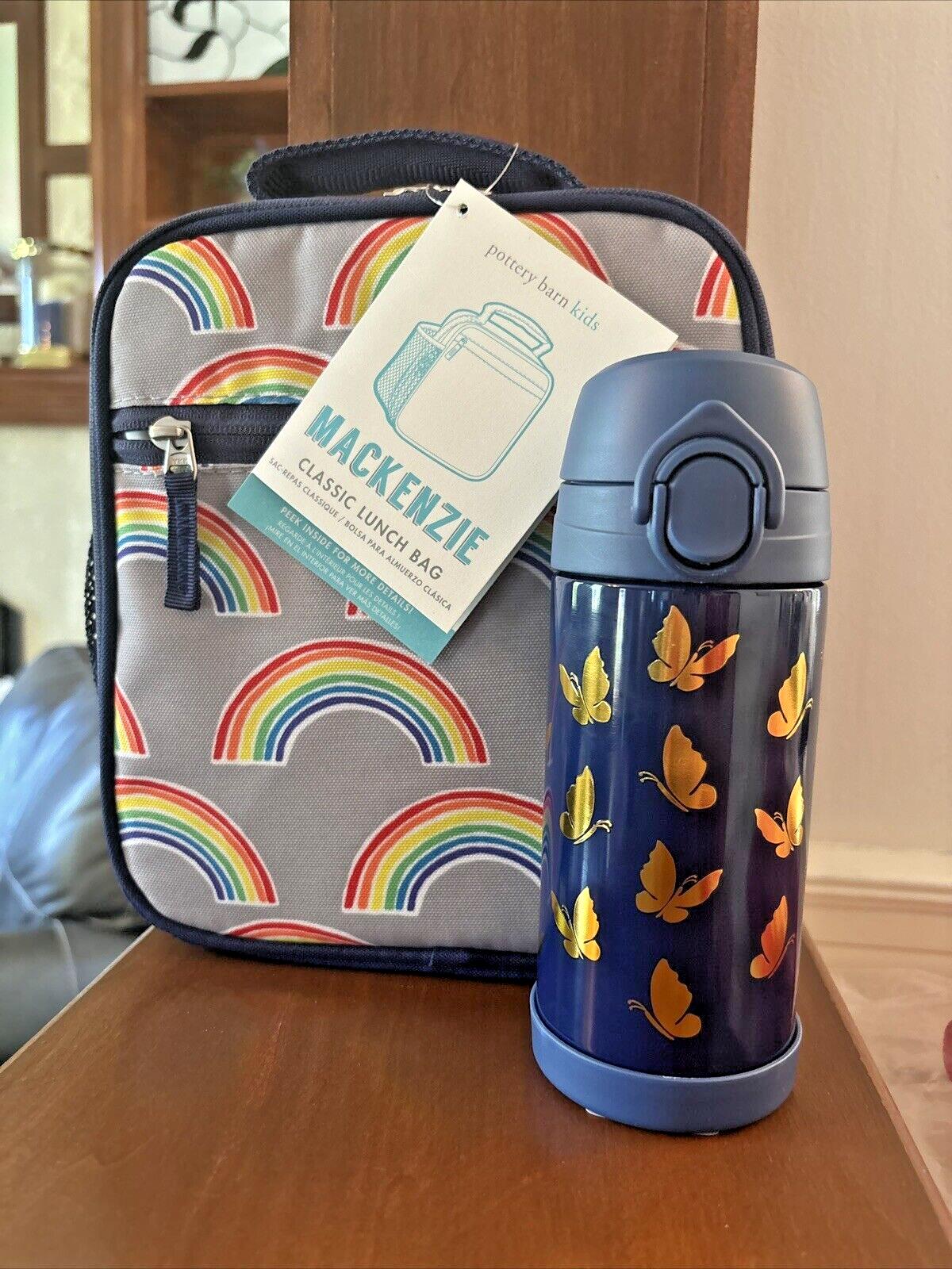 School Pottery barn Backpack + LUNCH BOX Bag RAINBOW+ WATER+BAG Disney kids ./