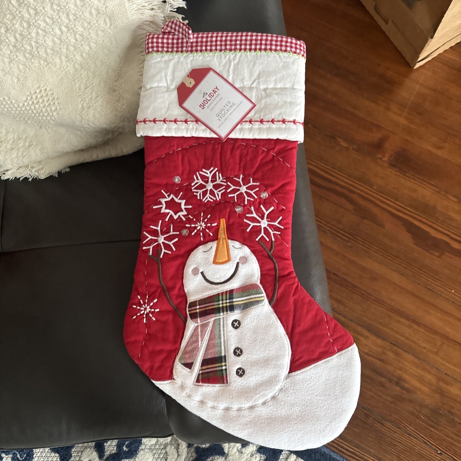 Disney Holiday Pottery Barn Christmas stocking Snowman gift party school kid `