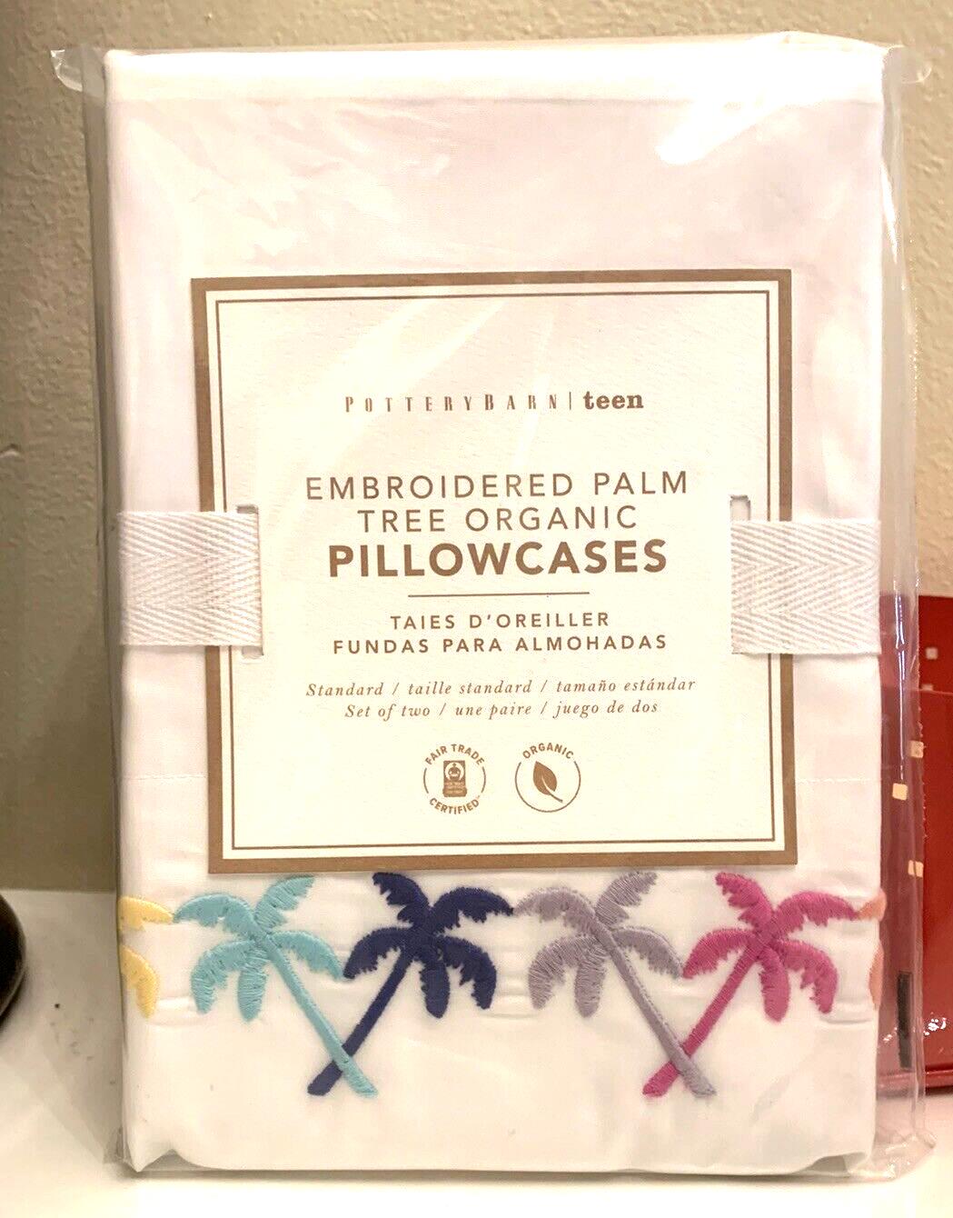 Pottery Barn Pillowcase holiday Disney gift party rainbow beach palm  SET 2  ]