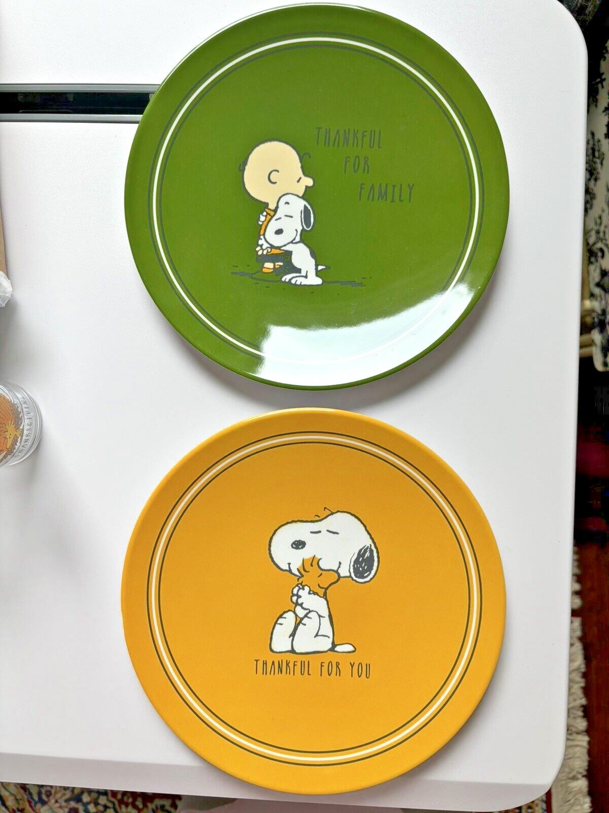 Pottery Barn Snoopy Thanksgiving Disney plate +CUP Holiday Peanuts school gift =