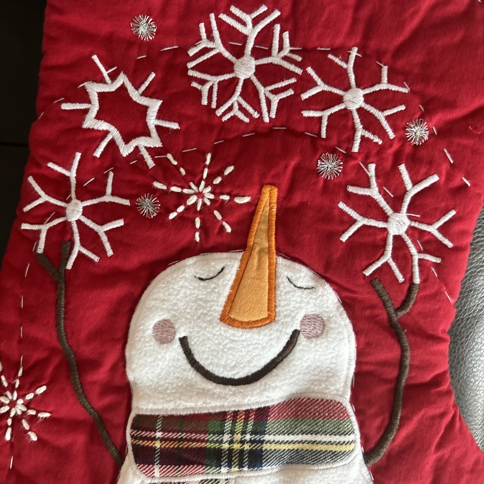 Disney Holiday Pottery Barn Christmas stocking Snowman gift party school kid `