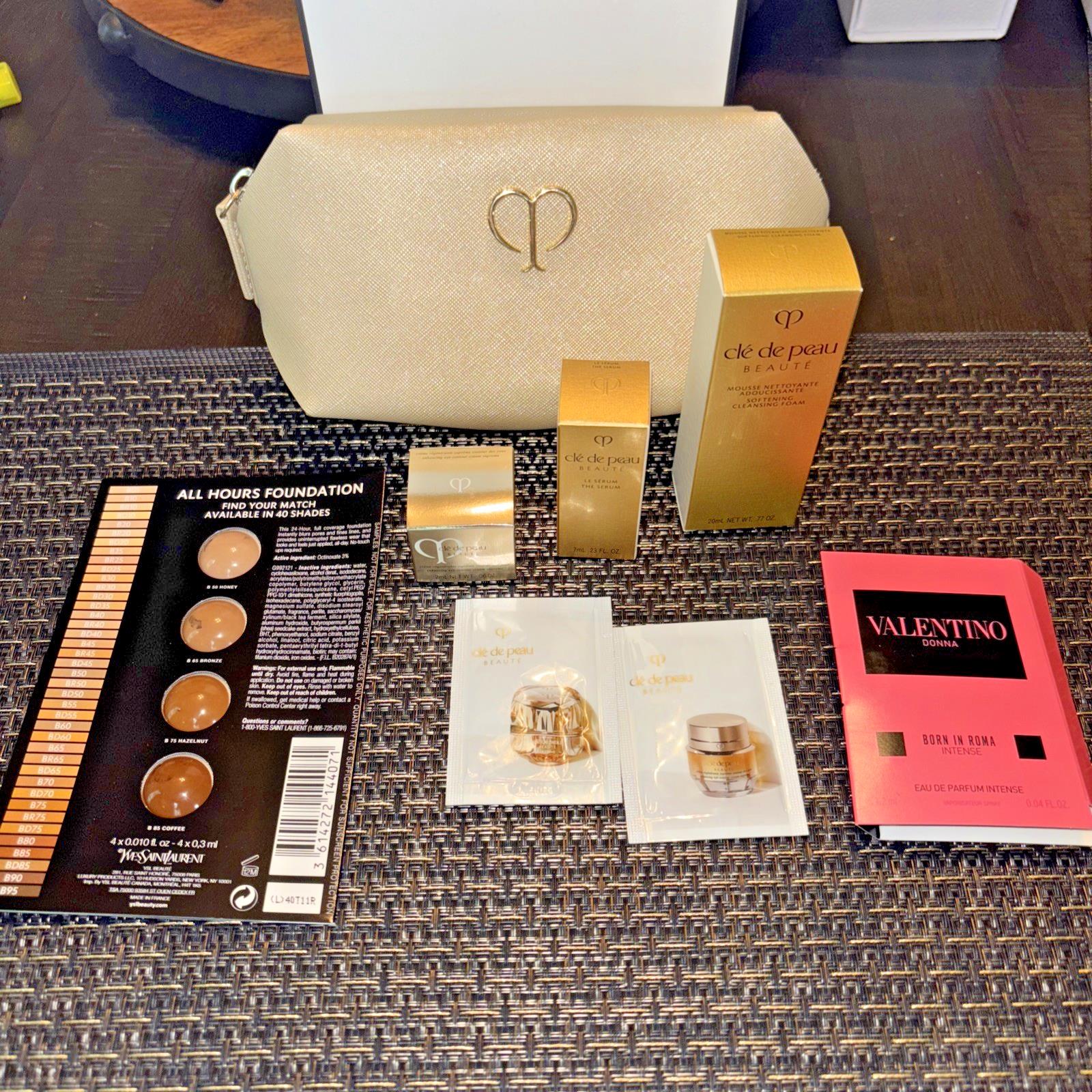 Valentino Cle De Peau Perfume makeup cleanser bag Holiday Gift Travel Wedding $$