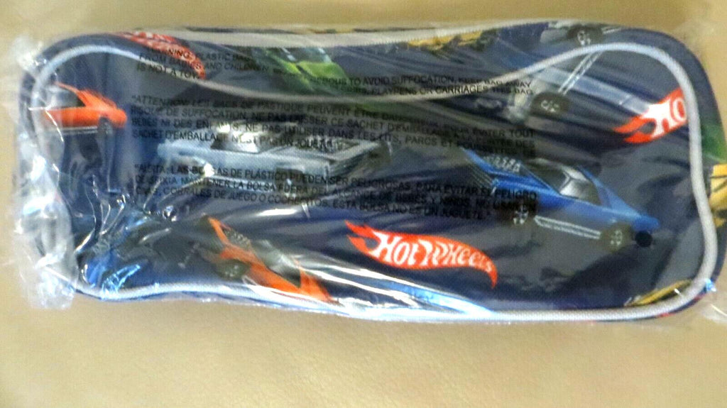 School Pottery Barn Hot Wheels Car ZIP PENCIL CASE BAG superhero boy vehicle ./