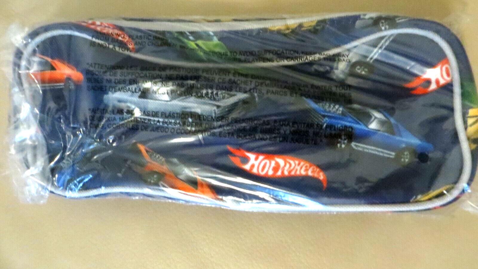 School Pottery Barn Hot Wheels Car ZIP PENCIL CASE BAG superhero boy vehicle ./