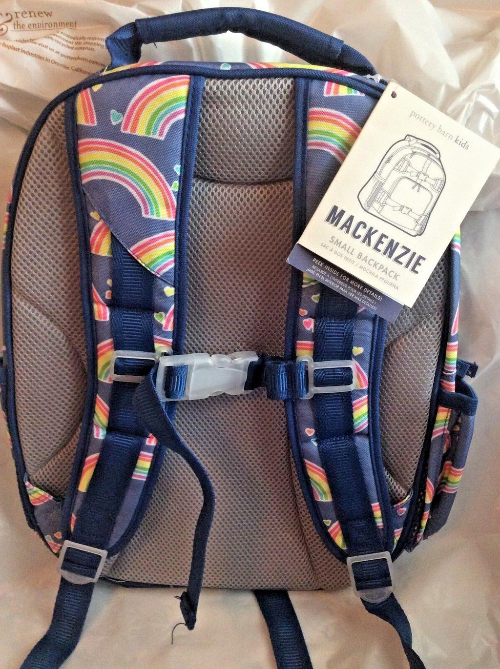 School Pottery barn Disney BACKPACK Rainbow travel gift princess Mackenzie ?? .
