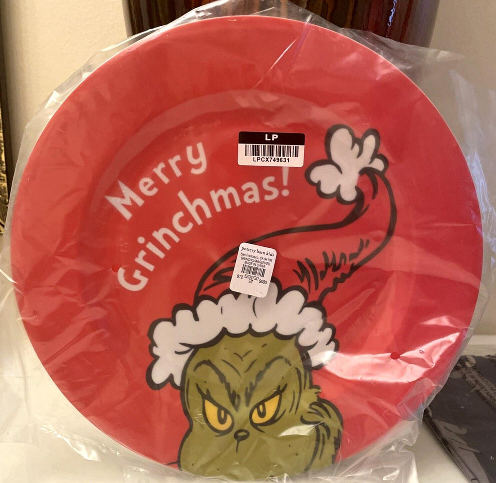 Pottery Barn GRINCH Christmas?? holiday gift Seuss party Disney dinner kid Plate