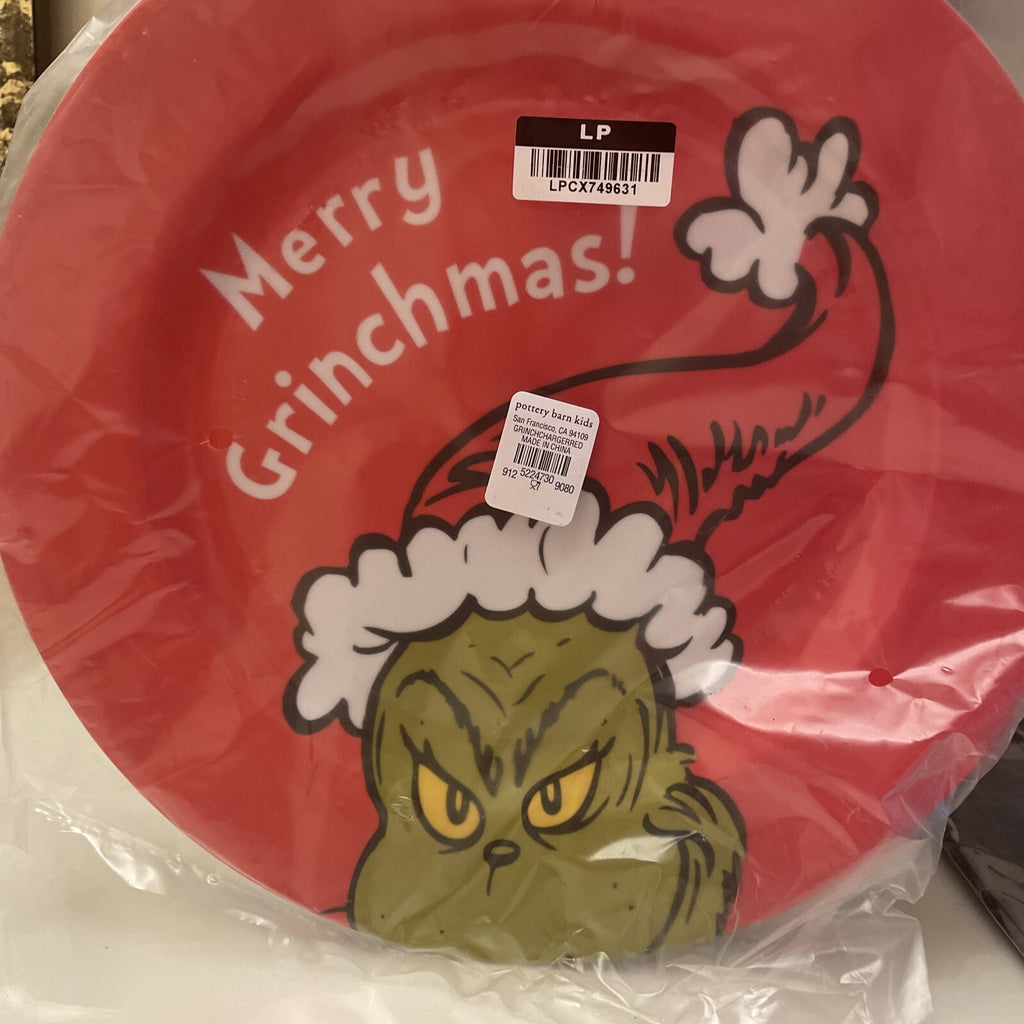Pottery Barn GRINCH Christmas?? holiday gift Seuss party Disney dinner kid Plate