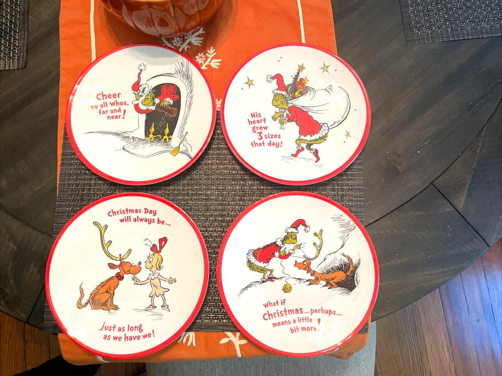 Pottery Barn GRINCH Christmas?? holiday gift Seuss party Disney dinner kid Plate