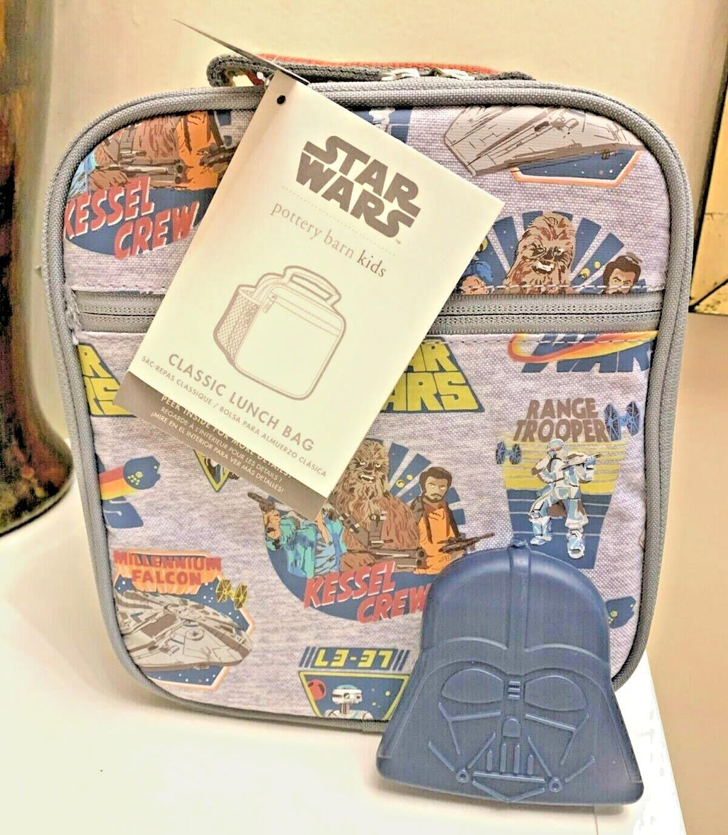 Pottery Barn School Disney Star Wars LUNCH BOX BAG SOLO mandalorian +space Boy /