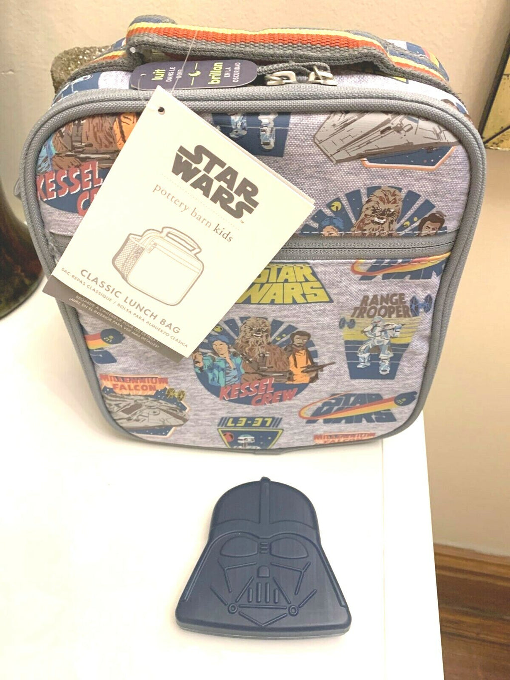 Pottery Barn School Disney Star Wars LUNCH BOX BAG SOLO mandalorian +space Boy /