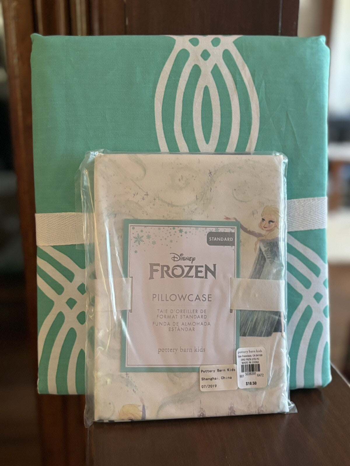 Disney Pottery Barn Frozen pillowcase princess Elsa + Duvet holiday gift SET 2 y
