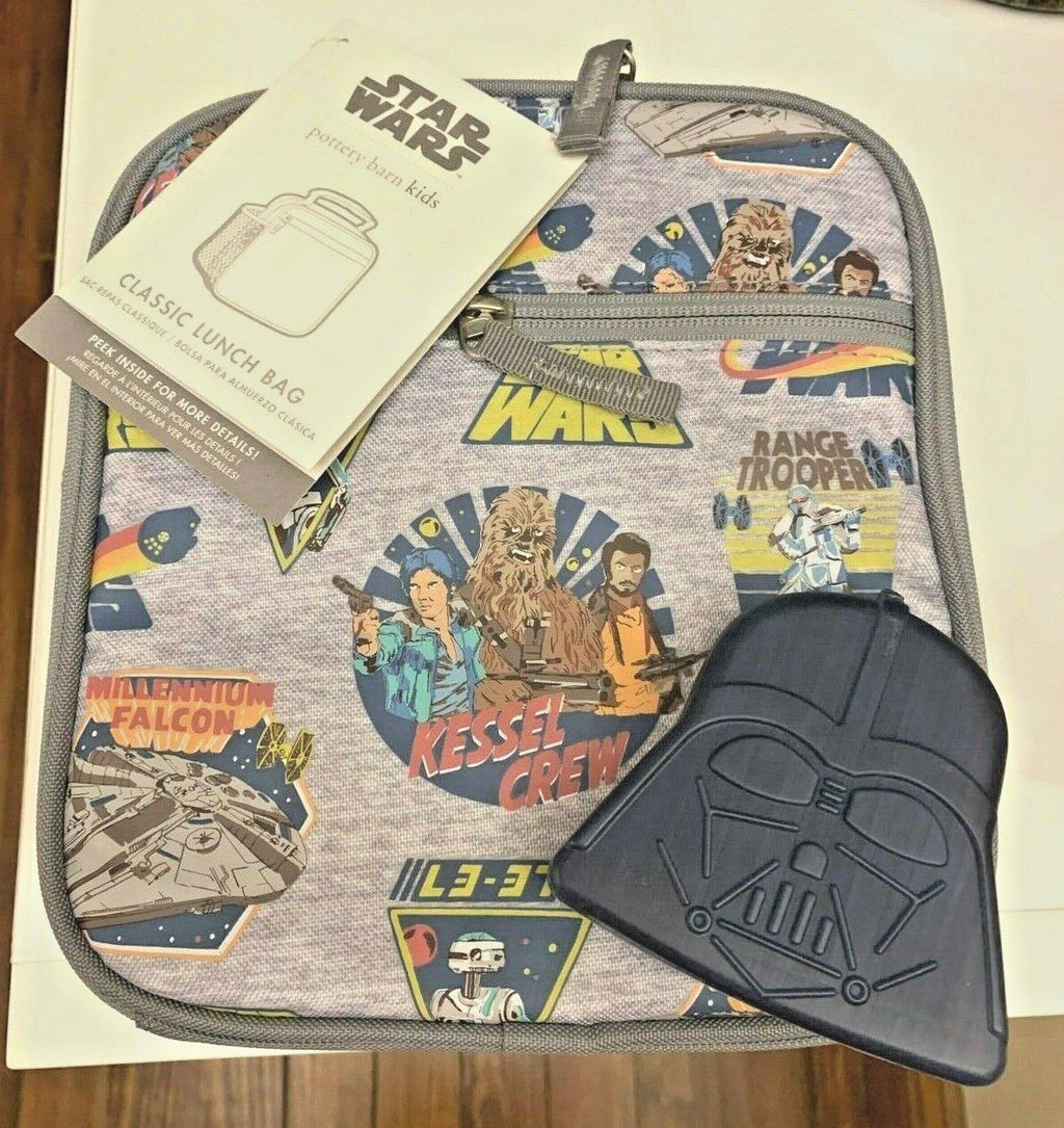 Pottery Barn School Disney Star Wars LUNCH BOX BAG SOLO mandalorian +space Boy /