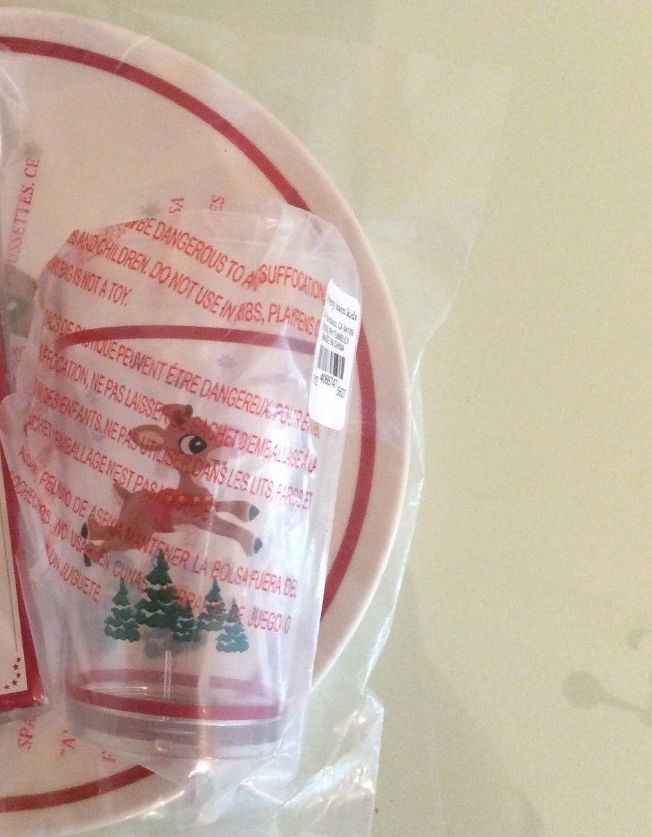 Pottery Barn holiday Rudolph Reindeer Santa Christmas party gift Disney SET 2 `