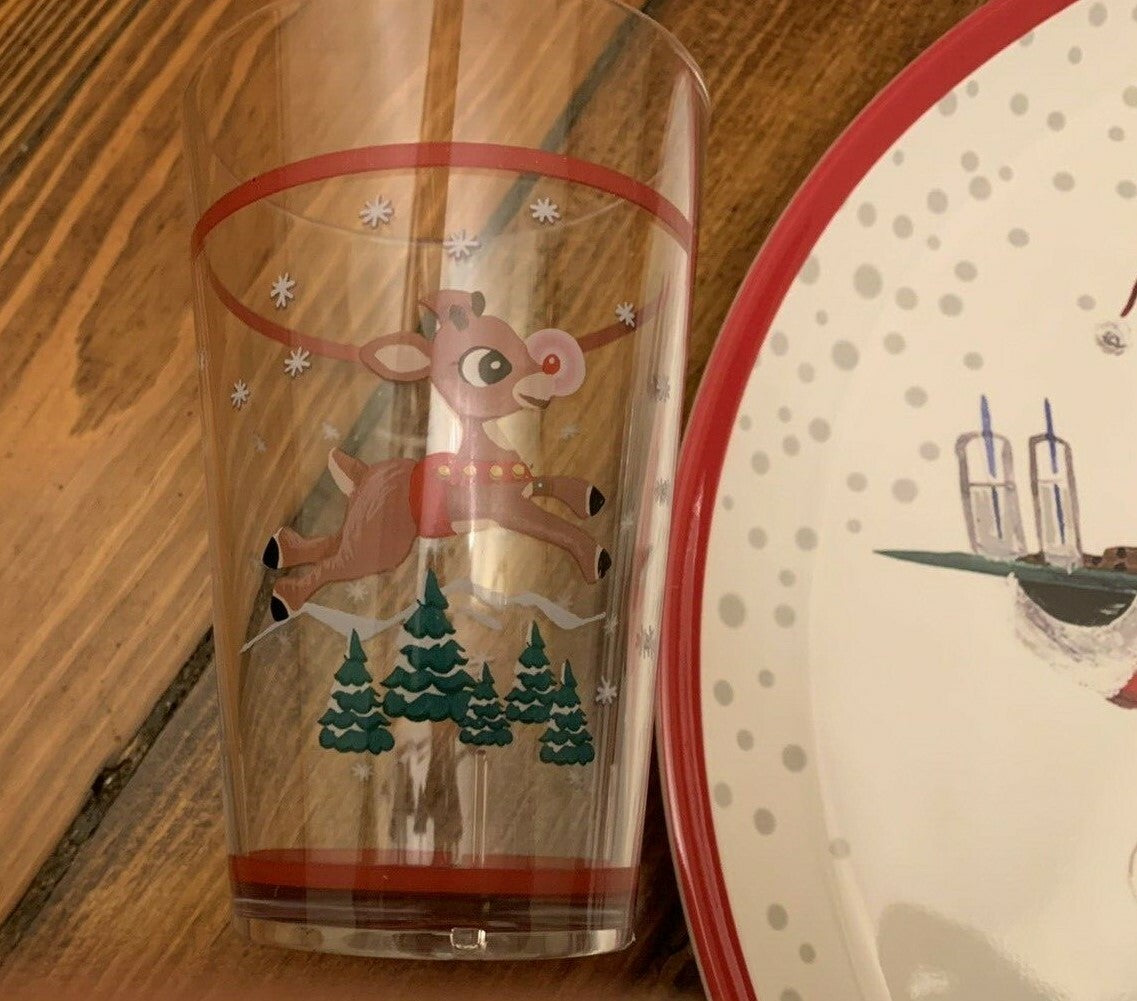 Pottery Barn holiday Rudolph Reindeer Santa Christmas party gift Disney SET 2 `