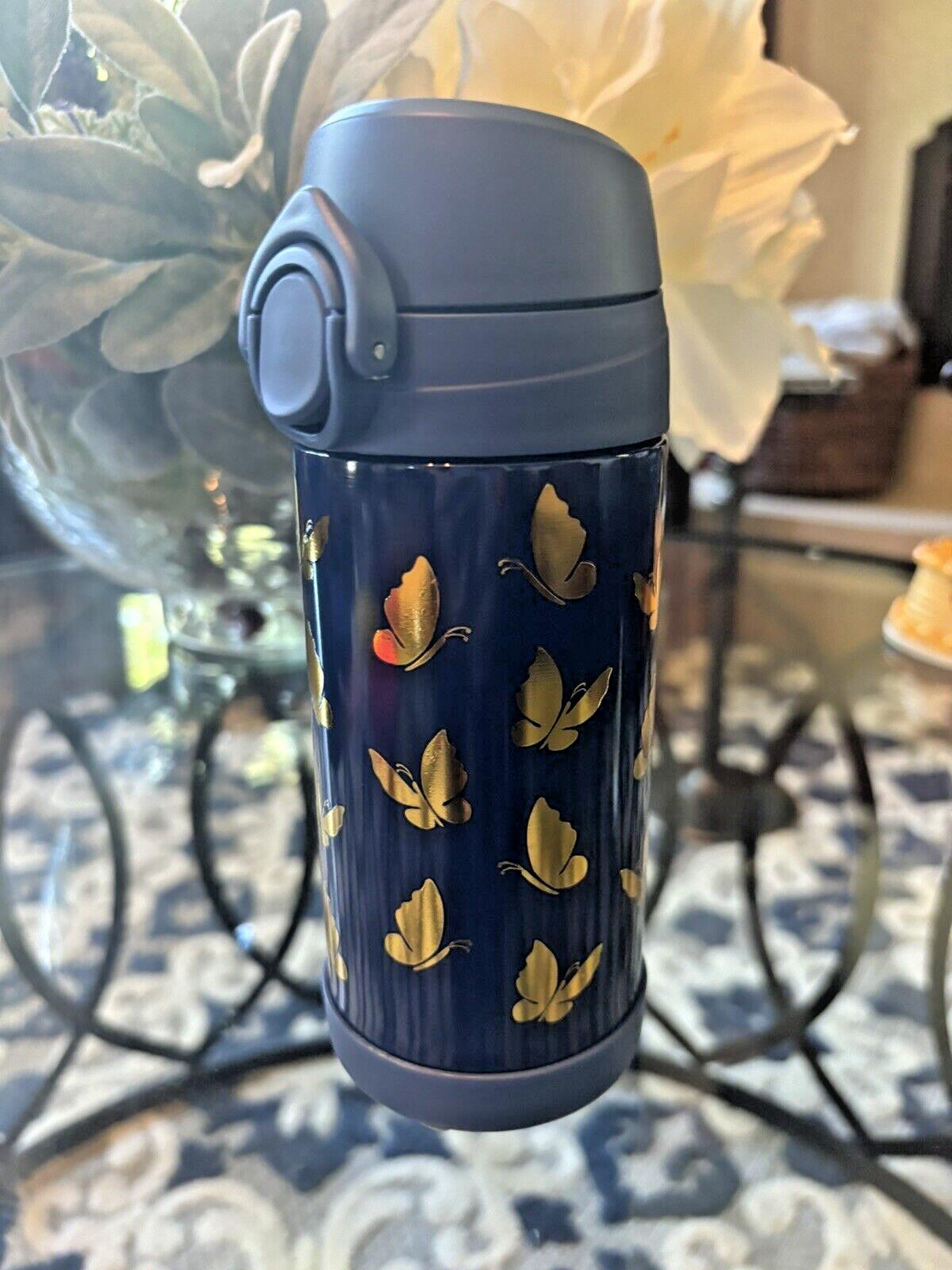 Pottery Barn School Disney rainbow WATER BOTTLE girl butterfly spaceFlower ??  ]