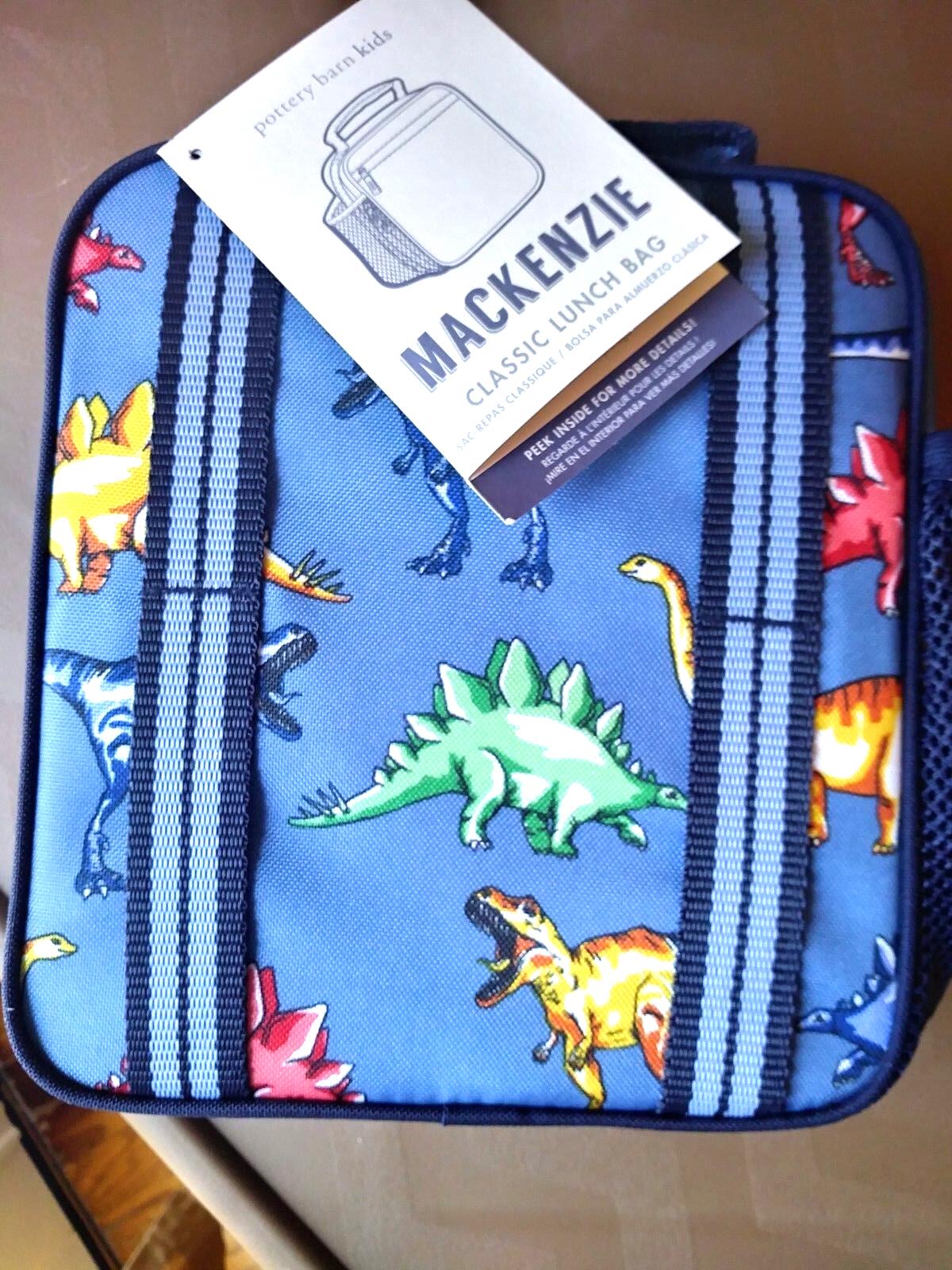 School Disney Pottery barn Lunch Box Bag Dinosaur star Jurassic boy travel ?? -