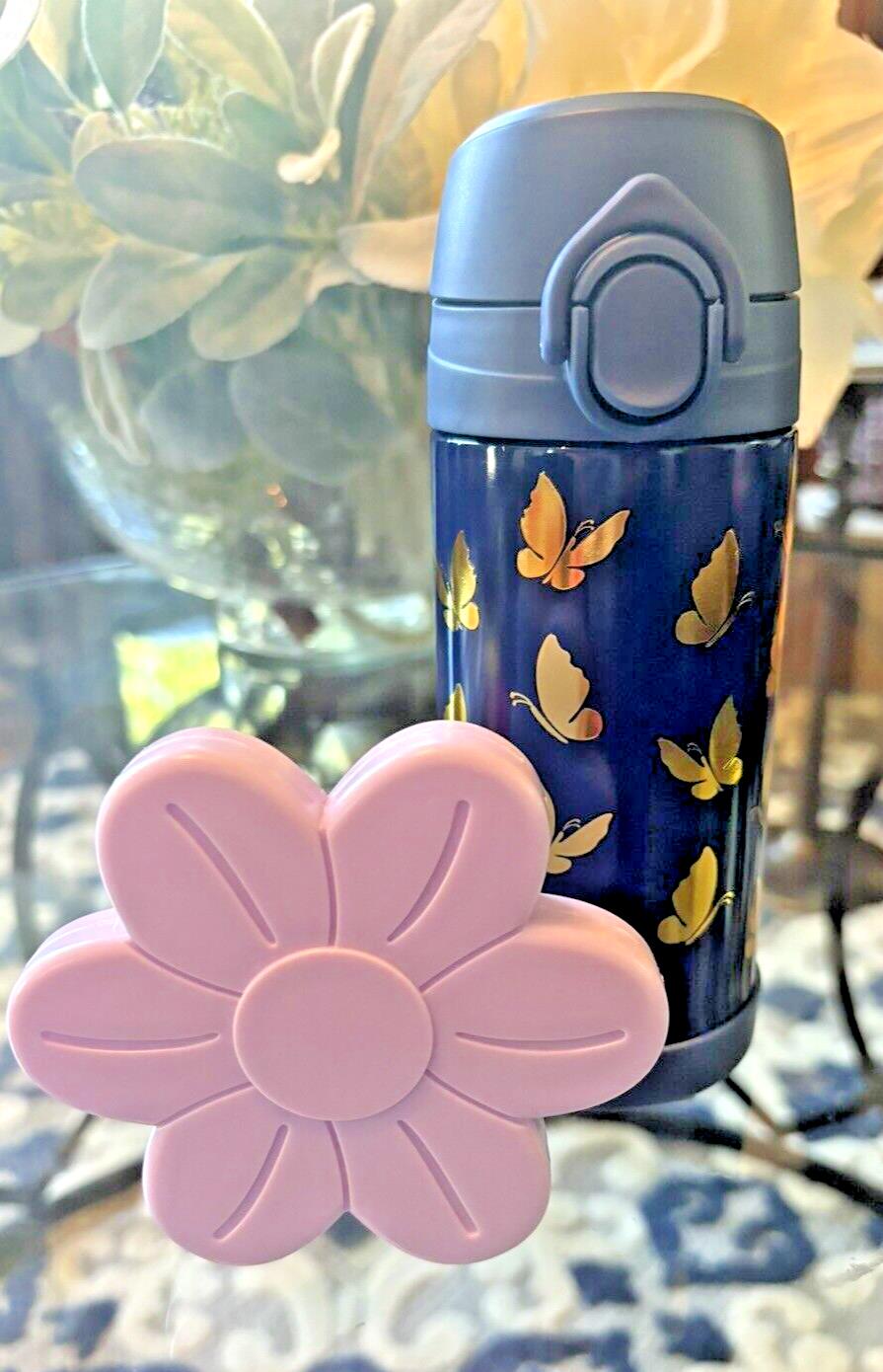 Pottery Barn School Disney rainbow WATER BOTTLE girl butterfly spaceFlower ??  ]