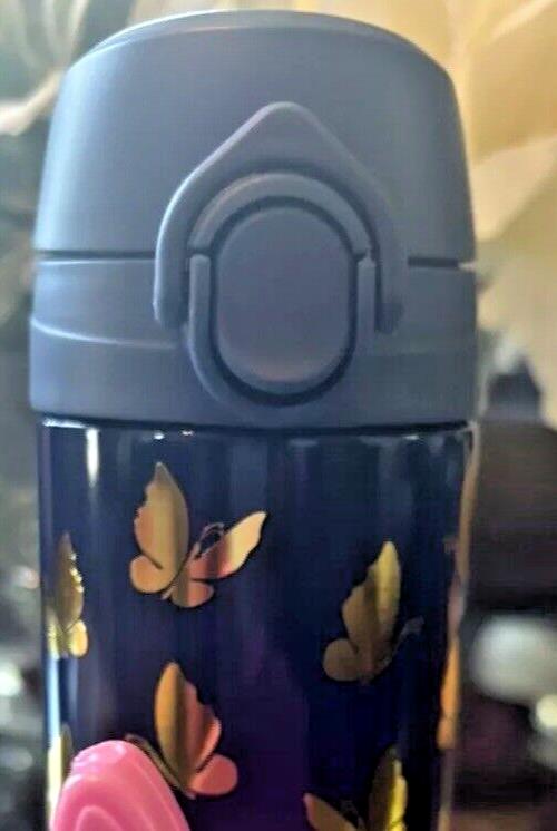 Pottery Barn School Disney rainbow WATER BOTTLE girl butterfly spaceFlower ??  ]