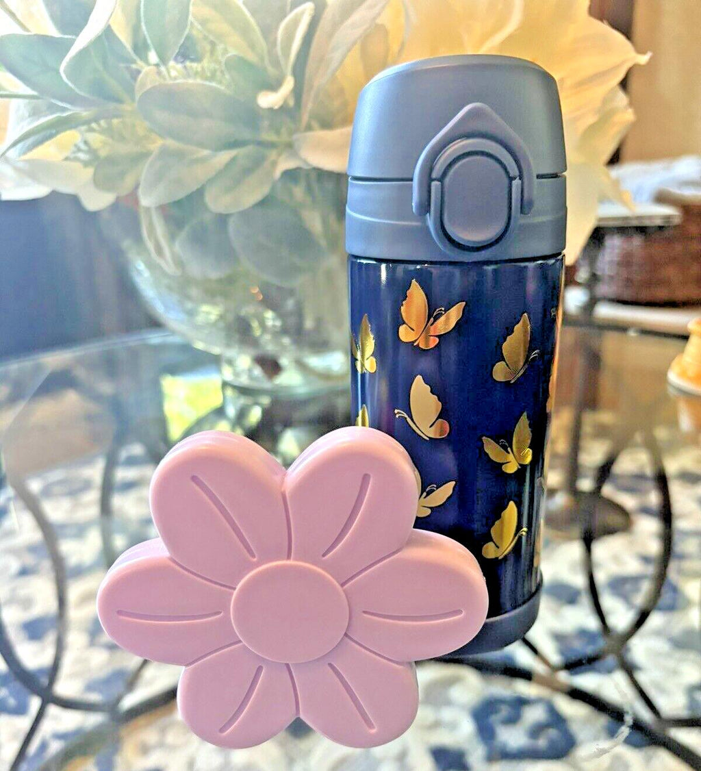 Pottery Barn School Disney rainbow WATER BOTTLE girl butterfly spaceFlower ??  ]