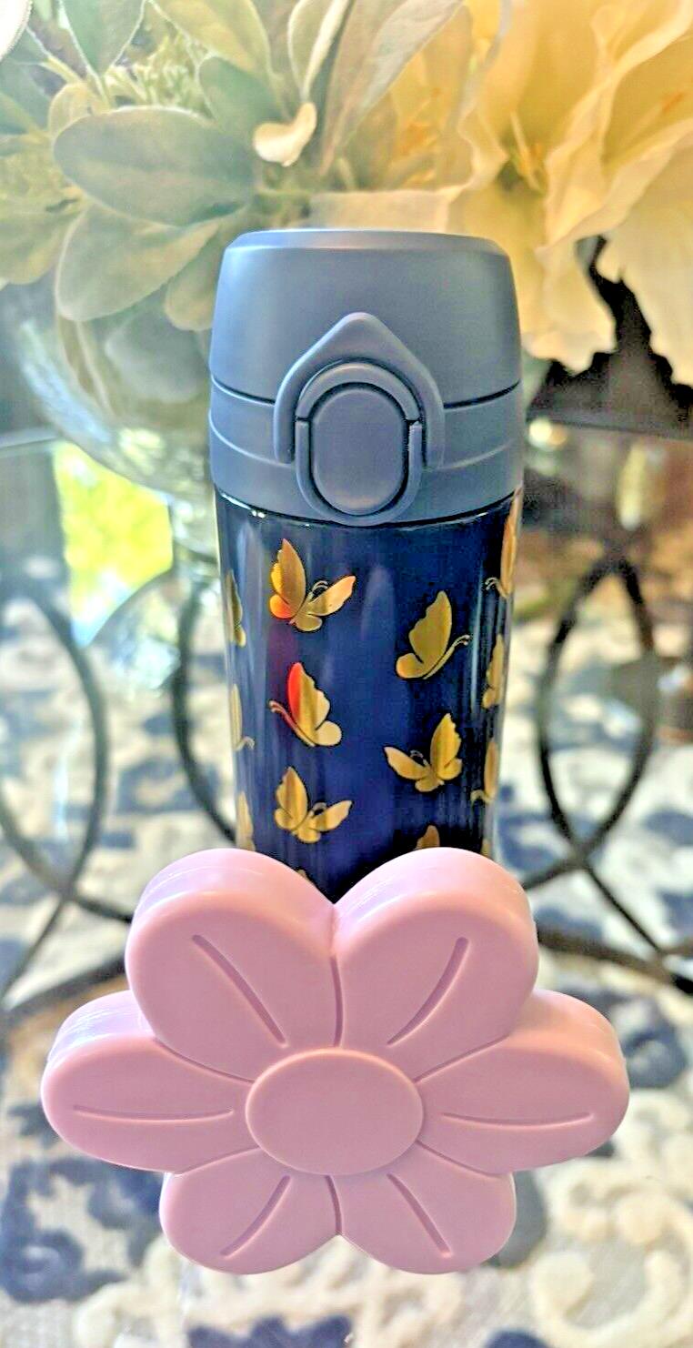 Pottery Barn School Disney rainbow WATER BOTTLE girl butterfly spaceFlower ??  ]