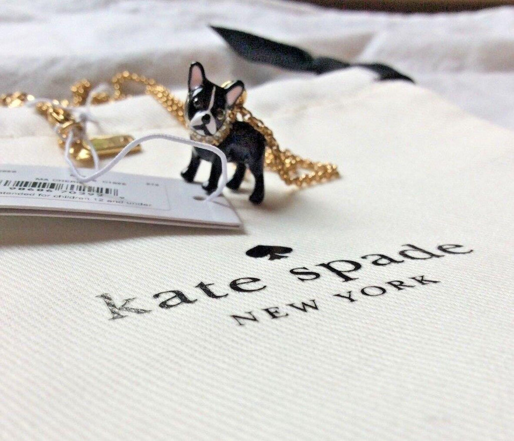 Kate Spade holiday Christmas Dog gold birthday gift party teen Disney Necklace 1