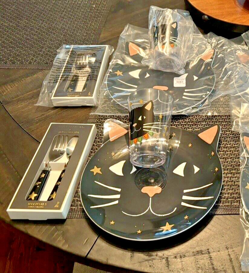 Pottery Barn Disney Halloween Holiday party Pumpkin Cat school kid gift SET 12 a