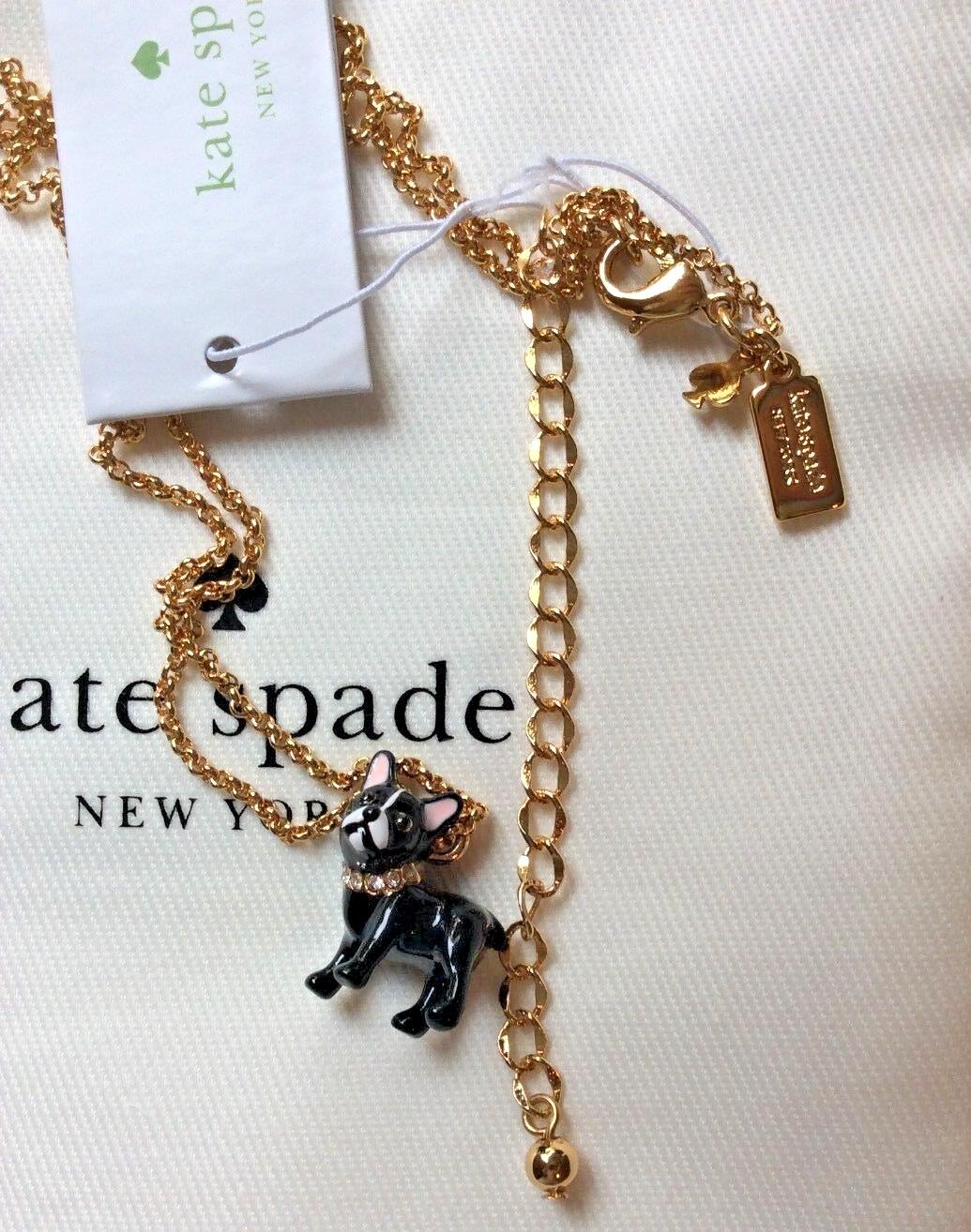 Kate Spade holiday Christmas Dog gold birthday gift party teen Disney Necklace 1