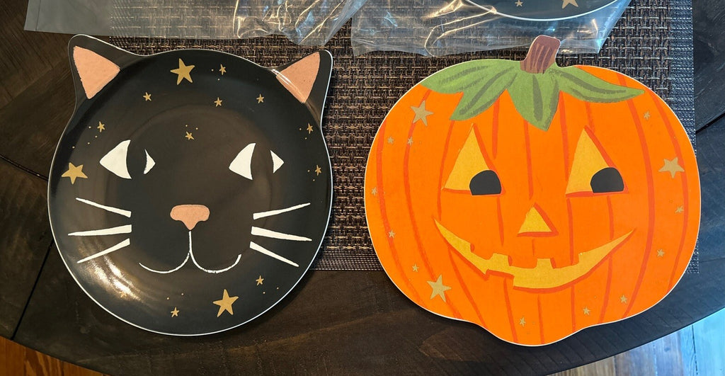 Pottery Barn Disney Halloween Holiday party Pumpkin Cat school kid gift SET 12 a