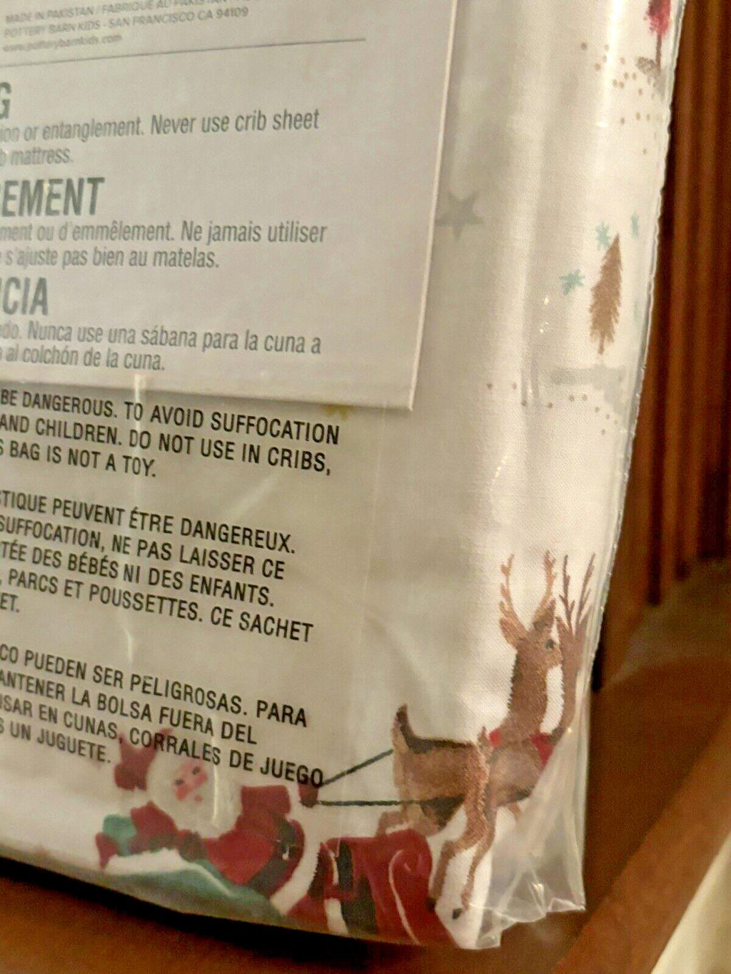 Pottery Barn holiday Christmas Rudolph Toddler baby Crib Sheet pillowcase set y
