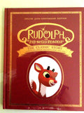Disney Pottery Barn kid 50TH Rudolph Reindeer Christmas book holiday gift toy =