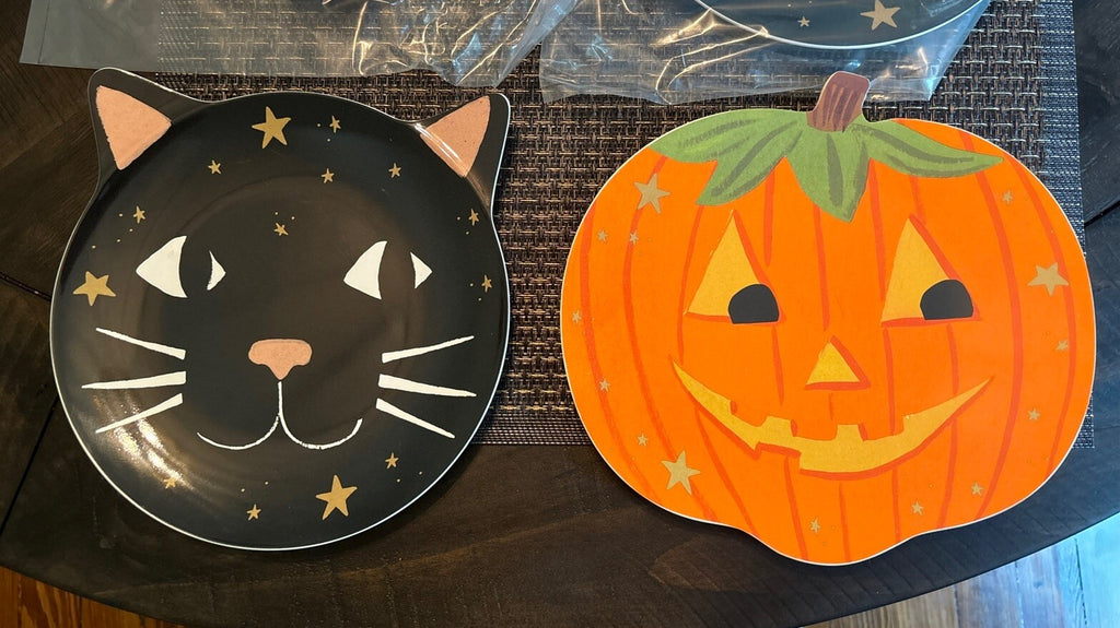 Pottery Barn Disney Halloween Holiday party Pumpkin Cat school kid gift SET 12 a