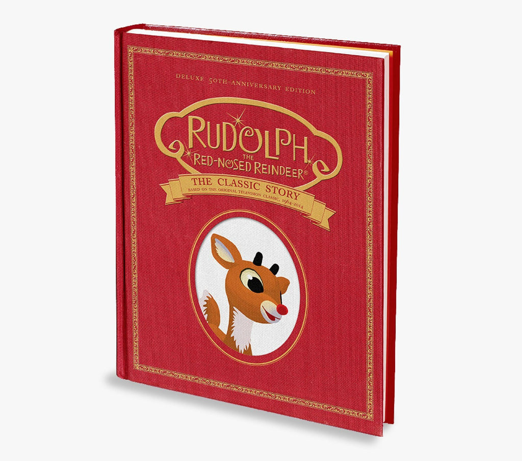 Disney Pottery Barn kid 50TH Rudolph Reindeer Christmas book holiday gift toy =