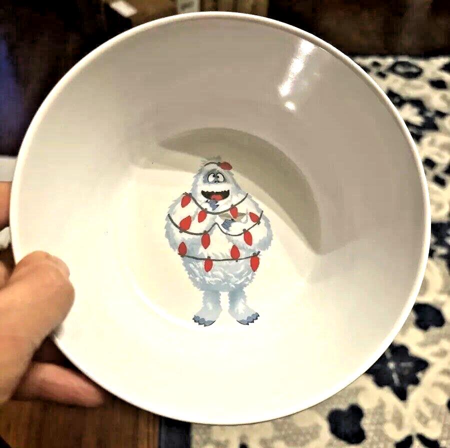 Disney Pottery Barn holiday Bowl Rudolph Reindeer BUMBLE Christmas gift party  [