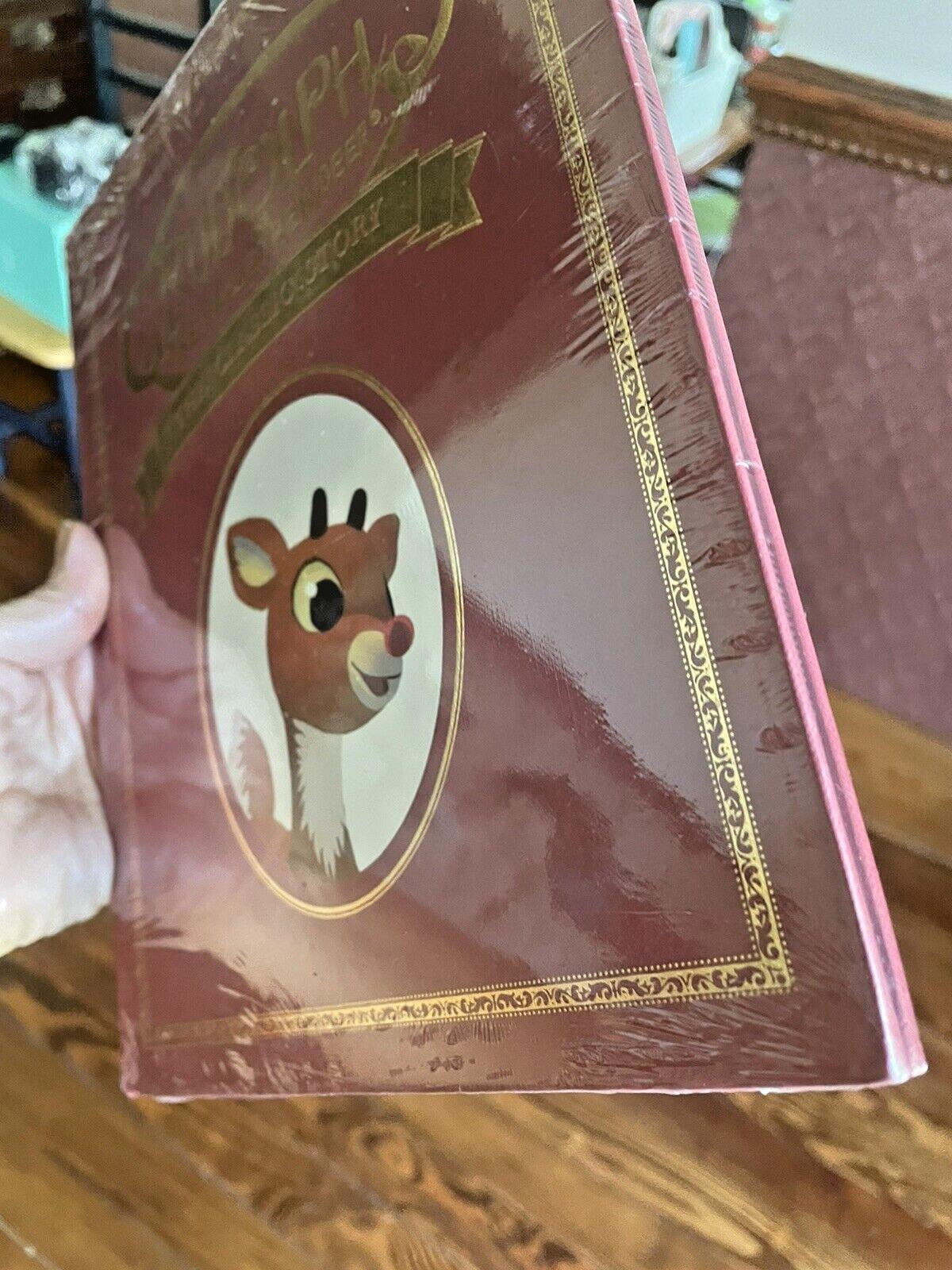 Disney Pottery Barn kid 50TH Rudolph Reindeer Christmas book holiday gift toy =