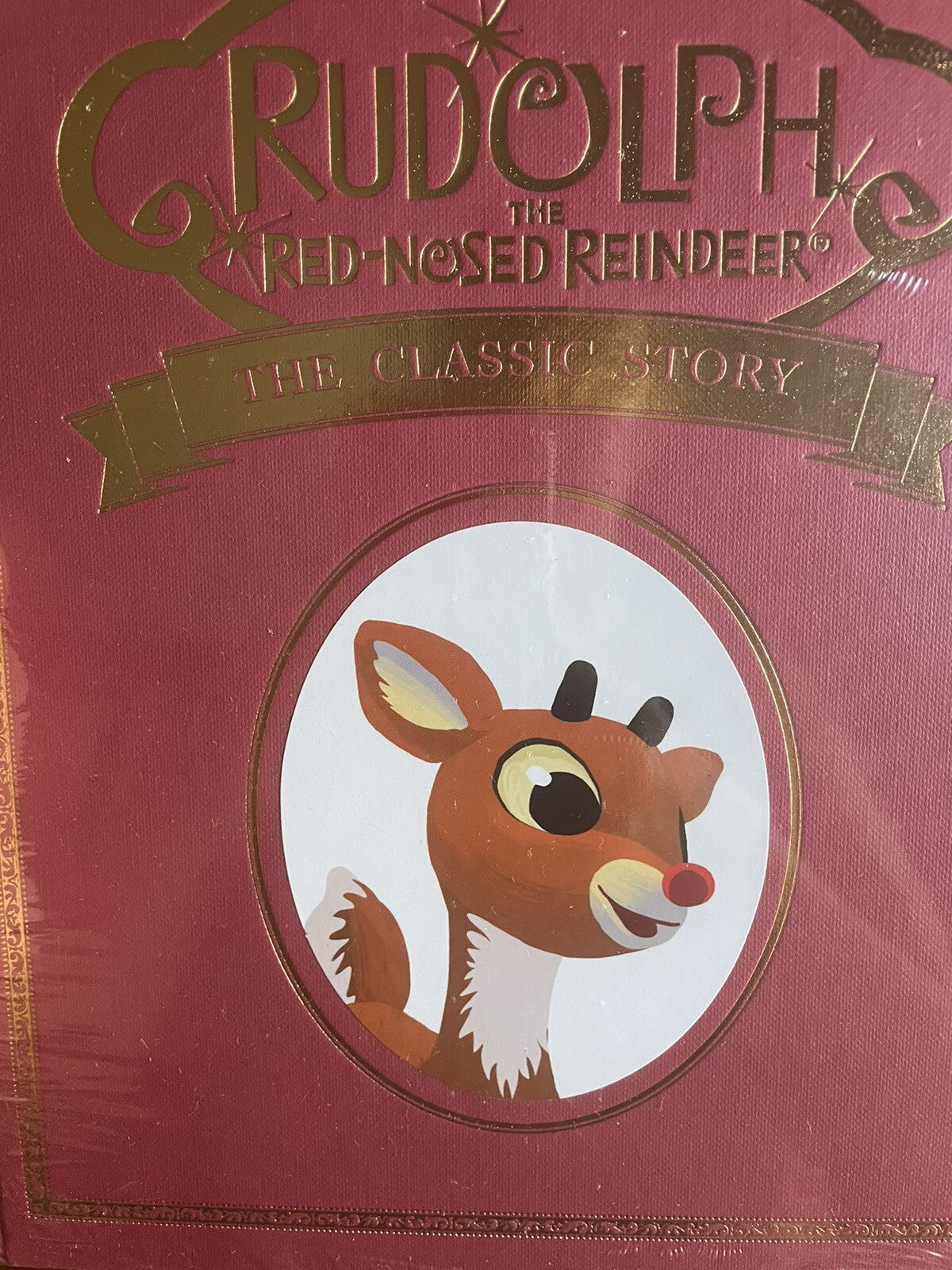 Disney Pottery Barn kid 50TH Rudolph Reindeer Christmas book holiday gift toy =