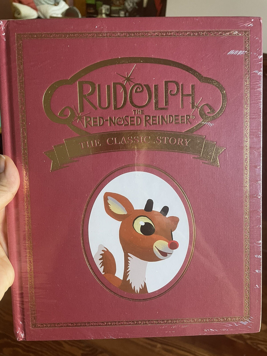 Disney Pottery Barn kid 50TH Rudolph Reindeer Christmas book holiday gift toy =