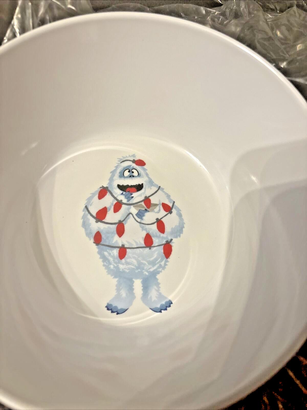 Disney Pottery Barn holiday Bowl Rudolph Reindeer BUMBLE Christmas gift party  [