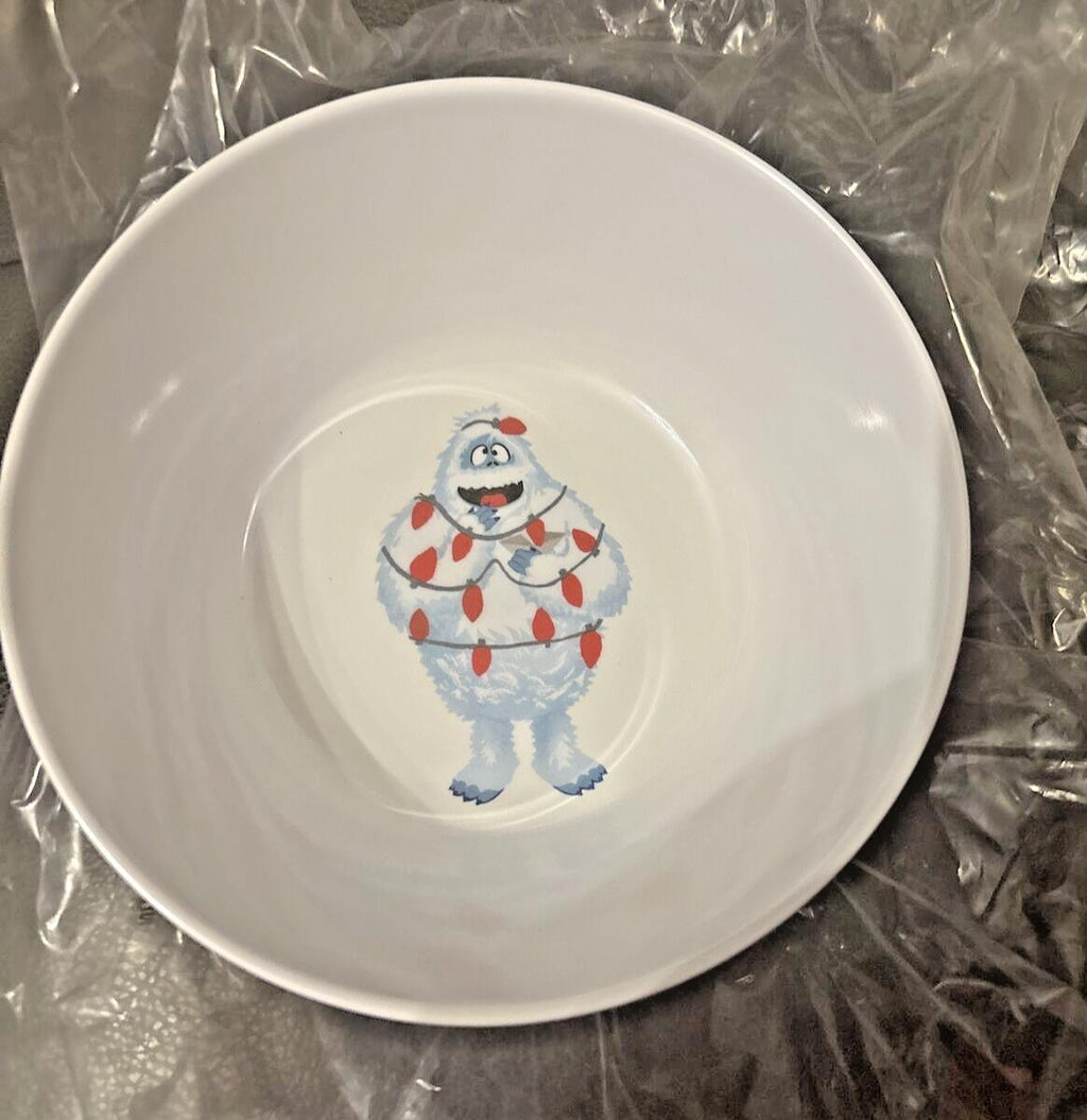 Disney Pottery Barn holiday Bowl Rudolph Reindeer BUMBLE Christmas gift party  [
