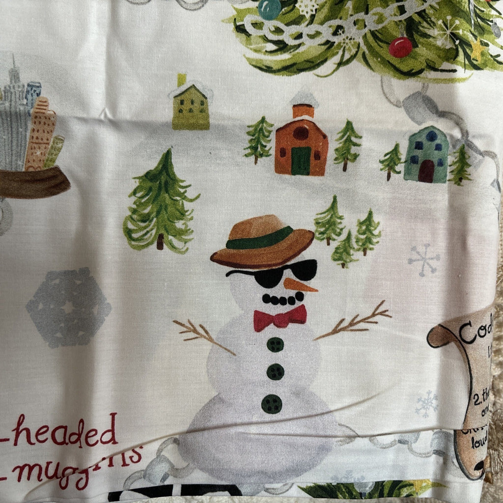 Pottery Barn Holiday PILLOWCASE KING ELF village Deer Christmas Disney kid SET 2
