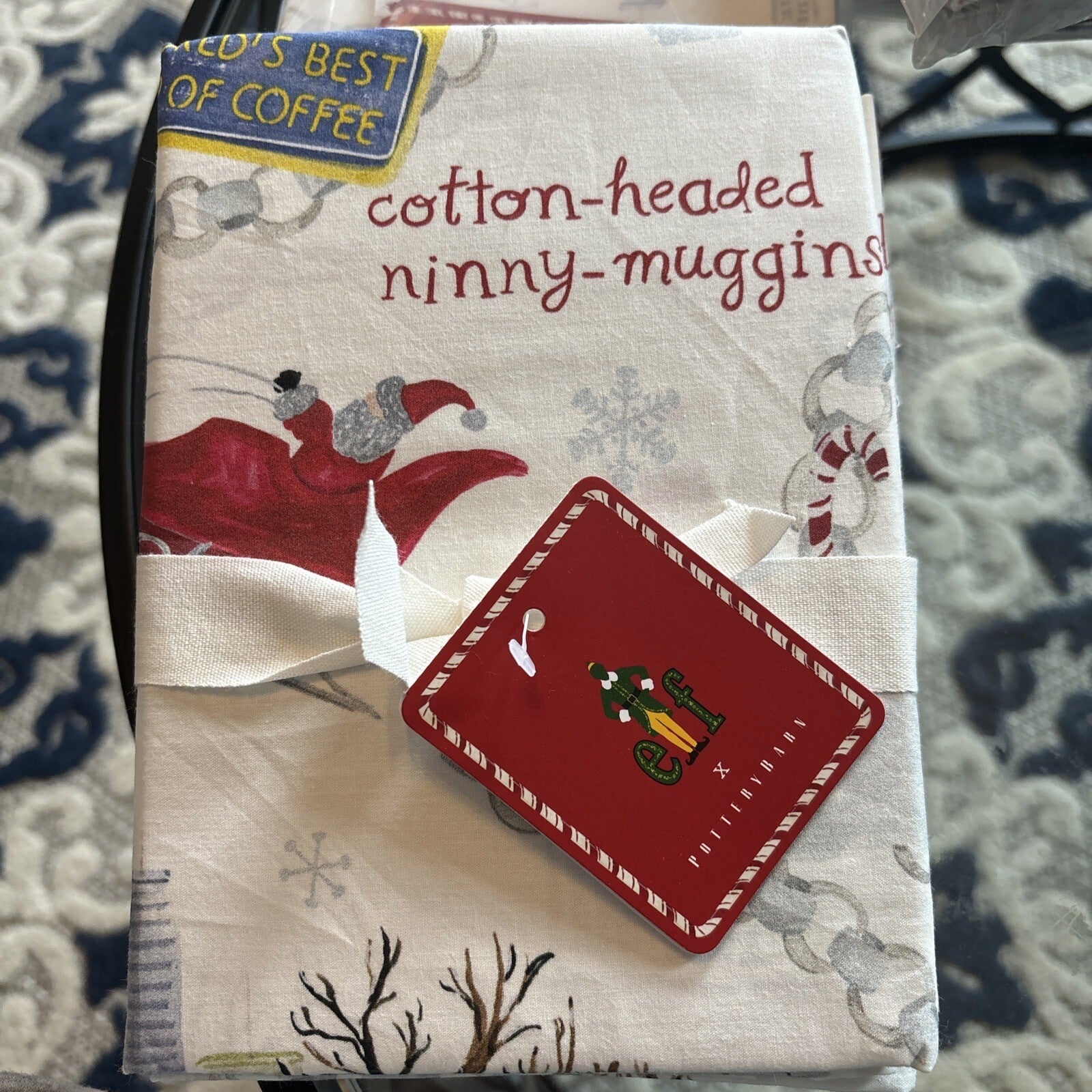 Pottery Barn Holiday PILLOWCASE KING ELF village Deer Christmas Disney kid SET 2