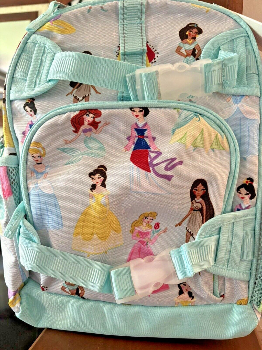 Pottery Barn school Disney BACKPACK Belle Cinderella princess travel Water  ?? n