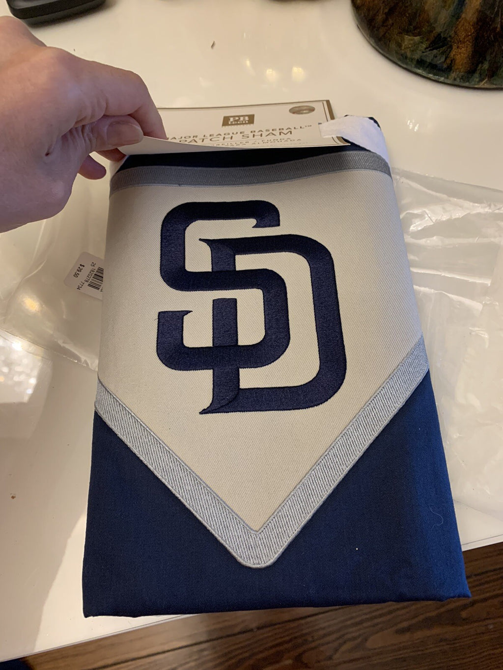 Baseball pottery barn Disney sport MLB college Padres gift kid pillow SHAM =