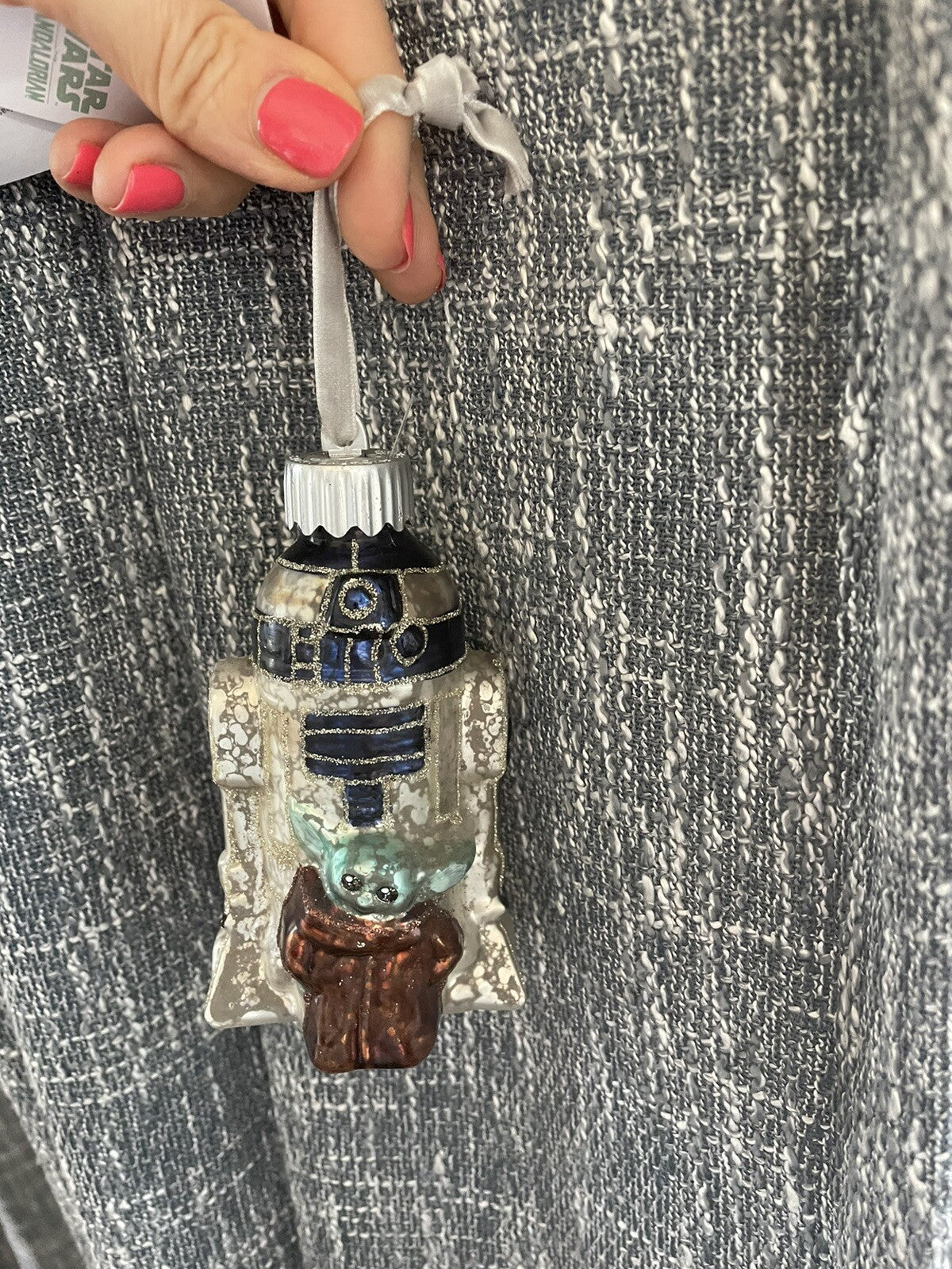 pottery barn holiday Disney Star wars Christmas ornament gift droid school boy -