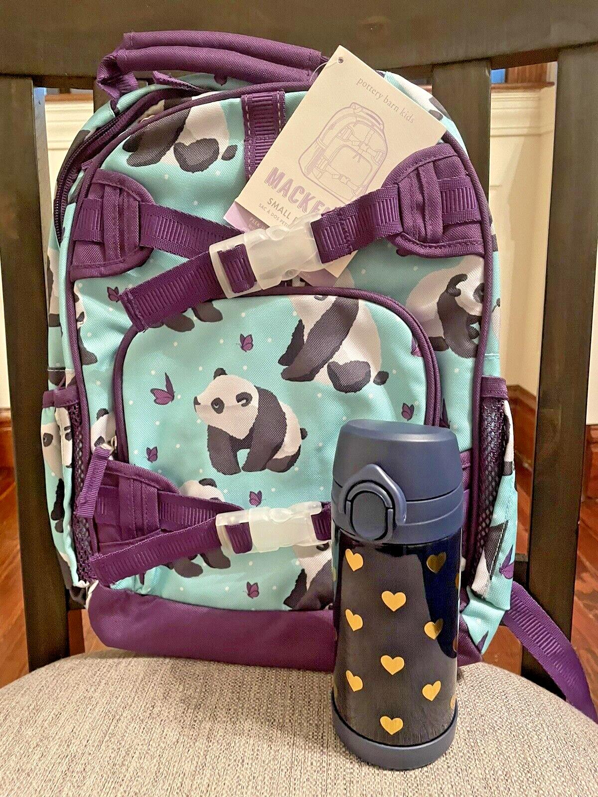 Pottery Barn school Disney Backpack Panda+water bottle panda rainbow TRAVEL ?? .