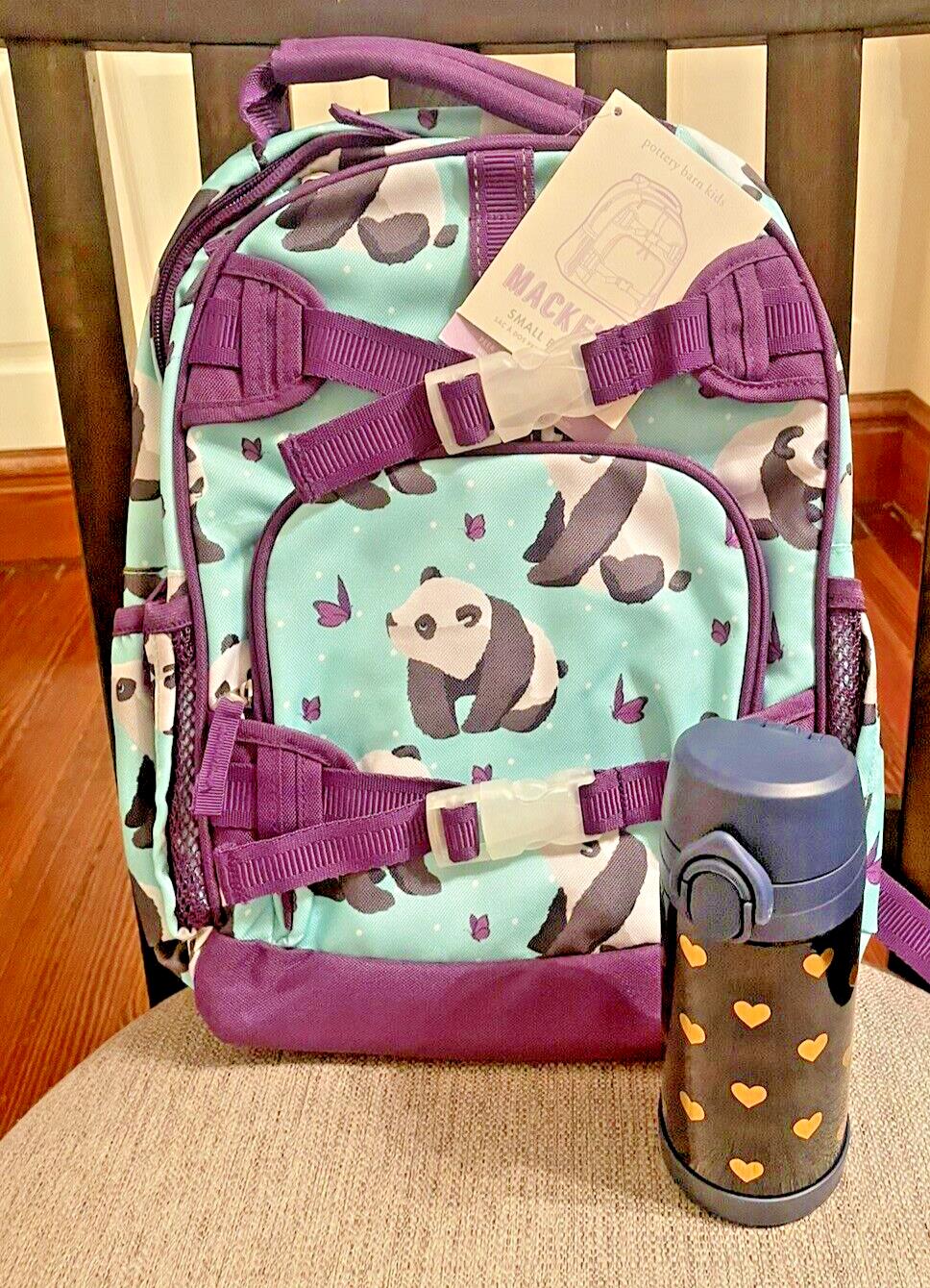 Pottery Barn school Disney Backpack Panda+water bottle panda rainbow TRAVEL ?? .